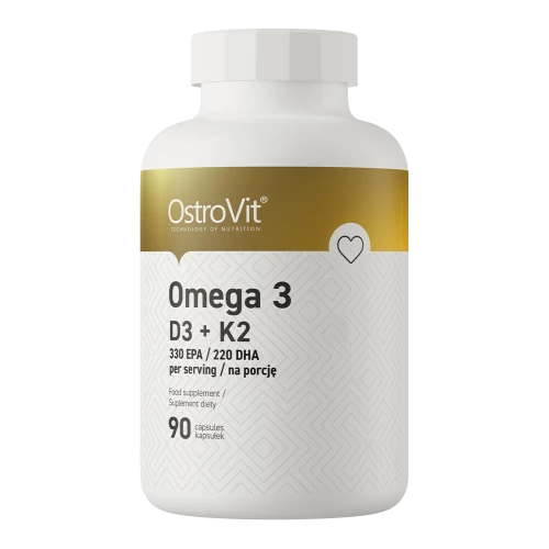 OstroVit - Omega 3 D3+K2 - 90 kapsułek OstroVit - Omega 3 D3+K2 - 90 kapsułek